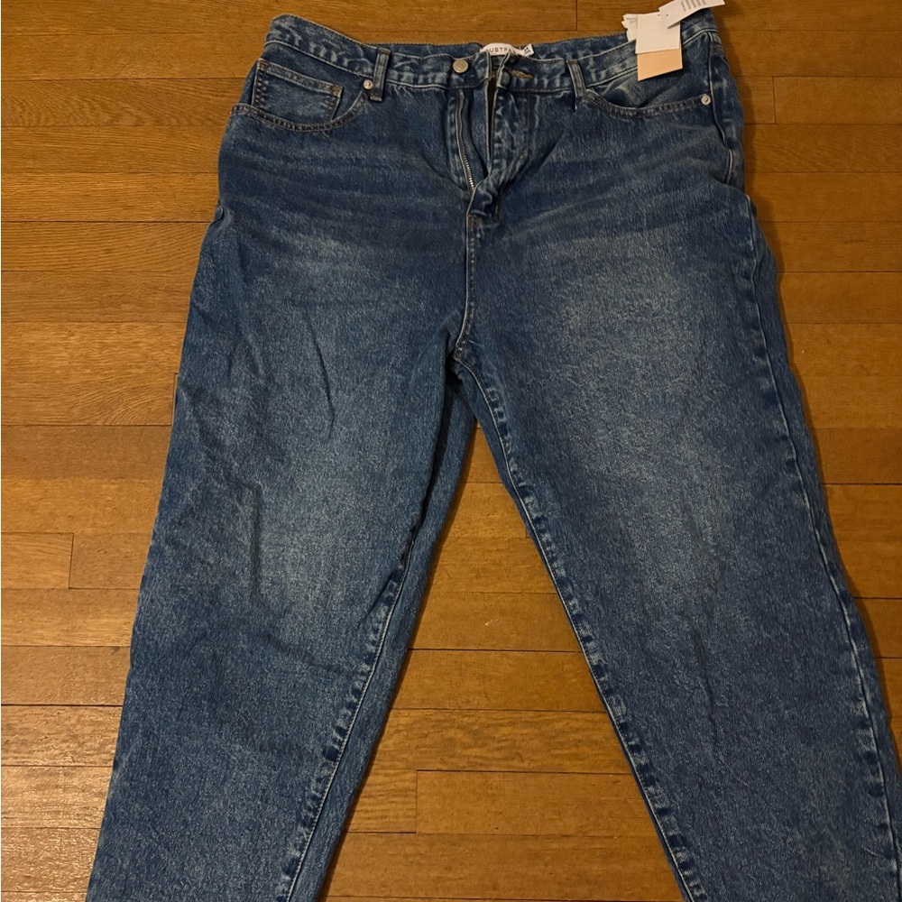 JustFab Noah Ankle Barrel Leg Jeans